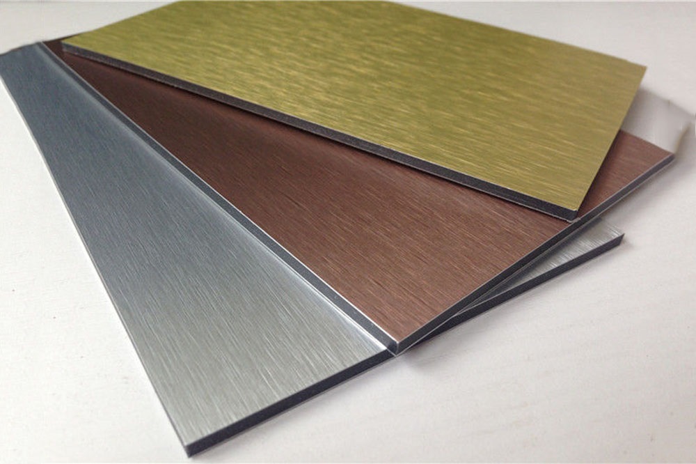 Brushed composite panel