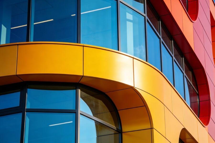 acm panels used in flexible architectural facade design with custom colors acm panels used in flexible architectural facade design with custom colors