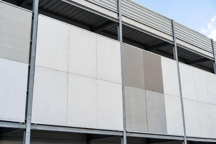 color variation in aluminum composite panels facade under daylight color variation in aluminum composite panels facade under daylight