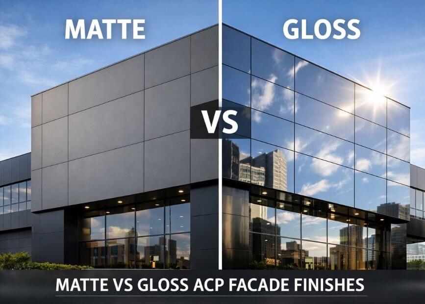 Matte vs Gloss ACP Finishes – Which One Works Best for Your Facade