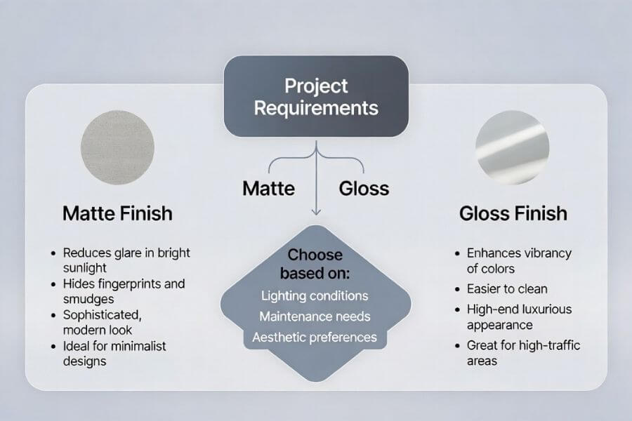 matte vs gloss ACP facade selection guide for architectural projects matte vs gloss ACP facade selection guide for architectural projects
