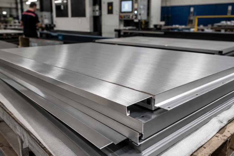 solid aluminum plate fabrication for architectural cladding systems