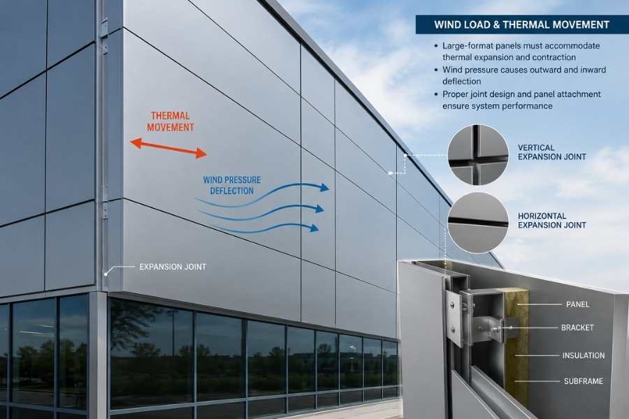 thermal movement and panel deflection in hurricane-resistant cladding systems thermal movement and panel deflection in hurricane-resistant cladding systems