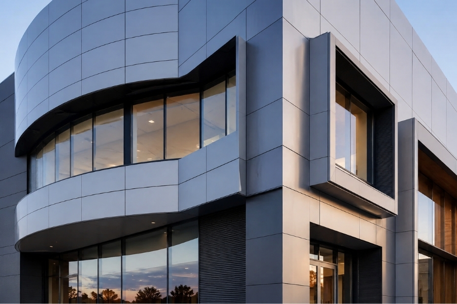prefabricated aluminum composite panels used for curved façades and complex architectural details prefabricated aluminum composite panels used for curved façades and complex architectural details