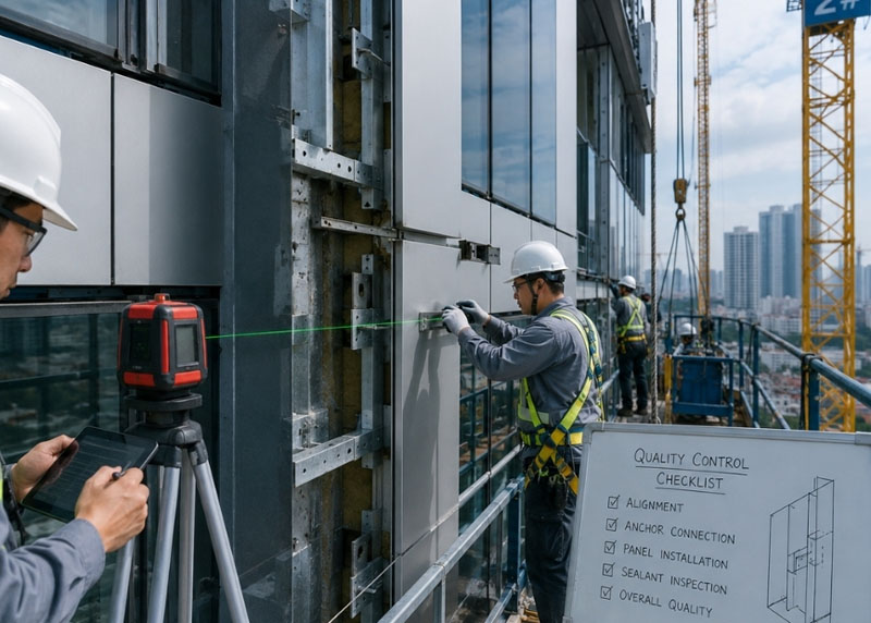How to Perform Quality Control During Metal Façade Installation
